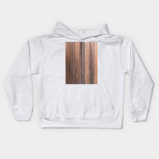 rustic brown barn wood texture wooden Kids Hoodie